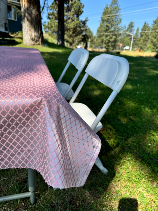 White kids folding chair